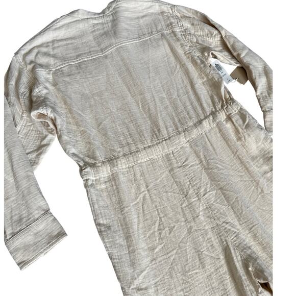Aritzia Wilfred‎ Free Orne Button Up Jumpsuit Light Sand Size Small - Picture 14 of 14